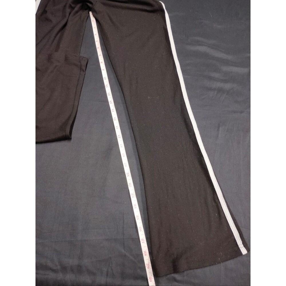 Sweet Vibes Black Track Pants with Purple & White Side Stripes - Picture 7 of 7